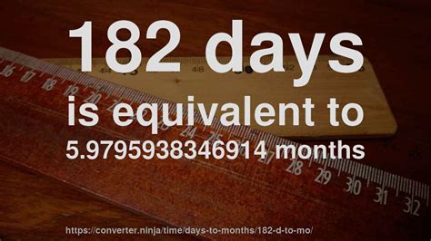 182 days in months How long is 182 days? - CoolConversion