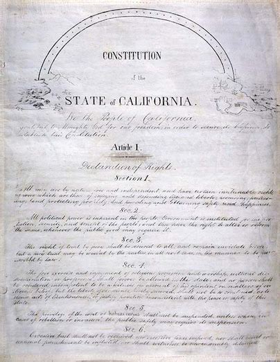 1849 California Constitution Fact Sheet