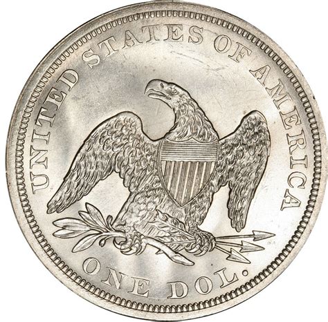 1865 silver dollar coin value. No Motto. What This Coin Looks Like (Obverse, Reverse, Mint Mark Location, Special Features, etc.): USA Coin Book Estimated Value of 1863 Seated Liberty Silver Dollar is Worth $1,358 in Average Condition and can be Worth $6,856 to $8,024 or more in Uncirculated (MS+) Mint Condition. Proof Coins can be Worth $5,350 or more. 