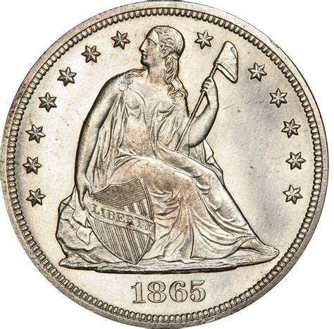 1865 silver dollar worth. Many of your old US silver coin values are tied closely to the price of silver. Pre 1965 silver dimes, quarters, half dollars and silver dollars are all heavy with 90% silver and worth many times their face value. With today's high value of silver; $27.13 per ounce as of 4/29/2024 your old Peace dollars are becoming surprisingly valuable. 