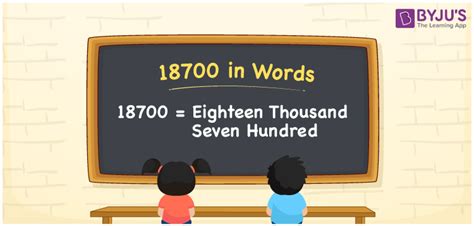 18700 In Words