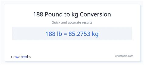 188 Lb To Kg
