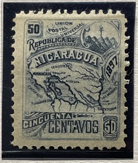 1897 Nicaragua #93 or #98D(2) on over, Managua to US; Corinto …