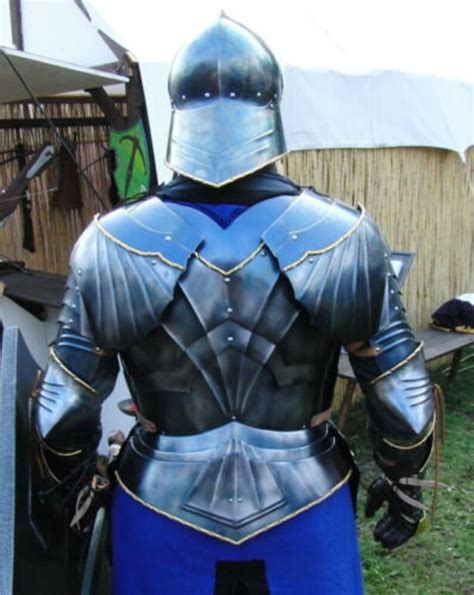 18GA Medieval Armor Half Body Suit Of Gothic captain