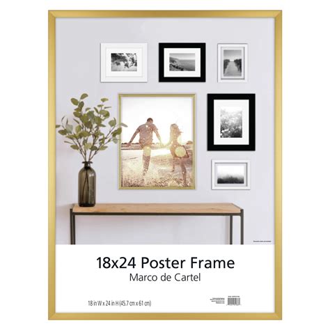 This elegant frame is available in sizes from 8. 5 x 11 inches to 24 x 36 inches. It comes in 25mm finished profile (1 inch), with a durable powder coated finish. Great for posting notices, workplace posters, artwork, etc. Front load easy open snap poster frame 18 x 24 inches, red aluminum frame. Posters are kept clean behind a UV resistant ...