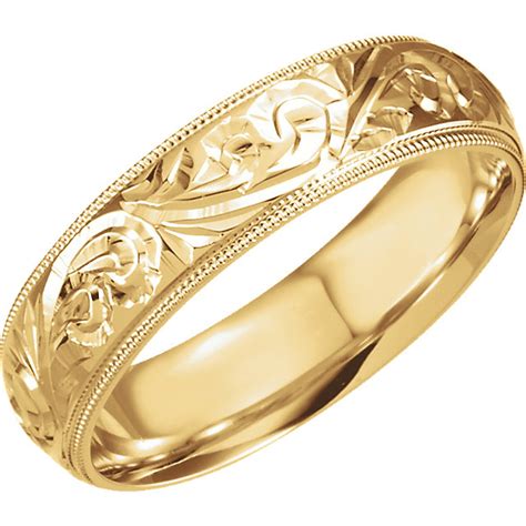 18k gold wedding band. The 50th wedding anniversary is considered the “golden” anniversary, and popular gift items include gold-plated picture frames, gold-plated commemorative plates, gold wine glasses,... 