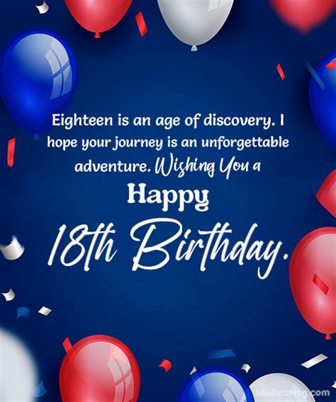 18th Birthday Message