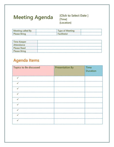 19+ Agenda Templates in Excel Free & Premium Templates