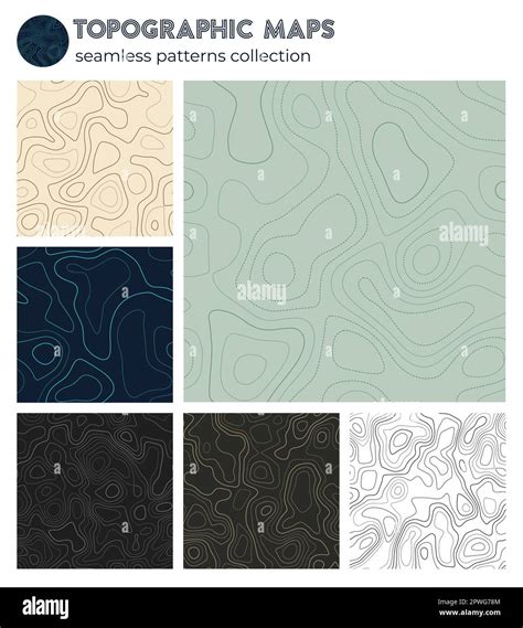 19+ Amazing Collection Of Topographic Map Patterns Design Trends