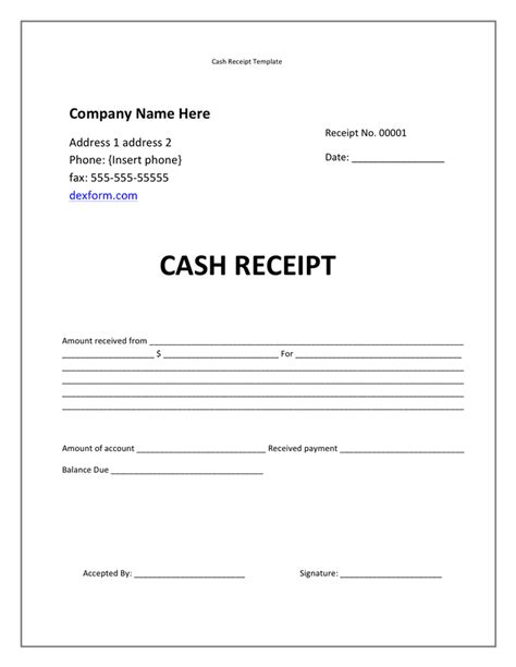 19+ Cash Receipt Examples & Templates (in Word, Excel and PDF)