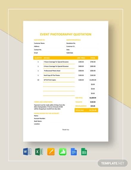 19+ Event Quotation Templates Free Sample, Example Format Download