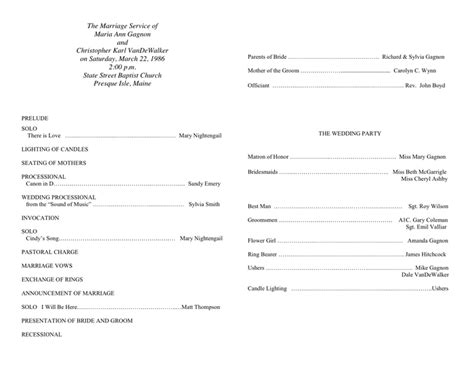 19+ Sample Wedding Program Template SampleTemplatess SampleTemplatess