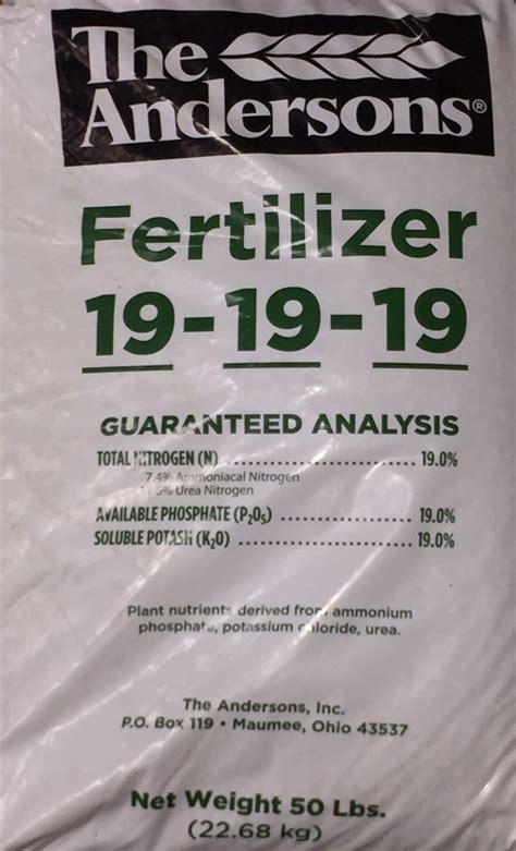 19 19 19 Fertilizer Prices Per Ton