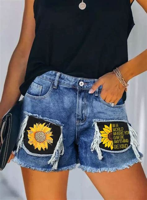 19 Sunflowers ideas sunflower ring, sunflower shorts, denim shorts …