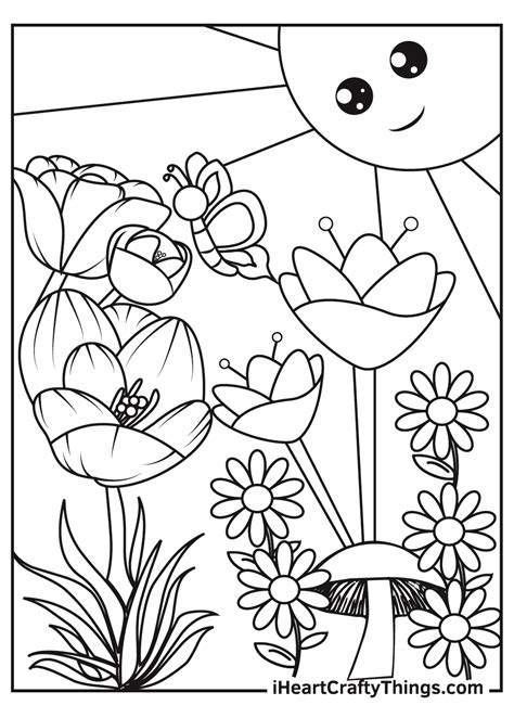 19 Best Free Garden Coloring Pages Artsy Pretty Garden Pictures For Coloring - Garden Pictures For Coloring