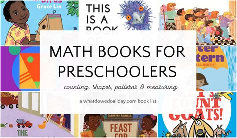 19 Best Math Books For Preschool Learning What Preschool Math Books - Preschool Math Books