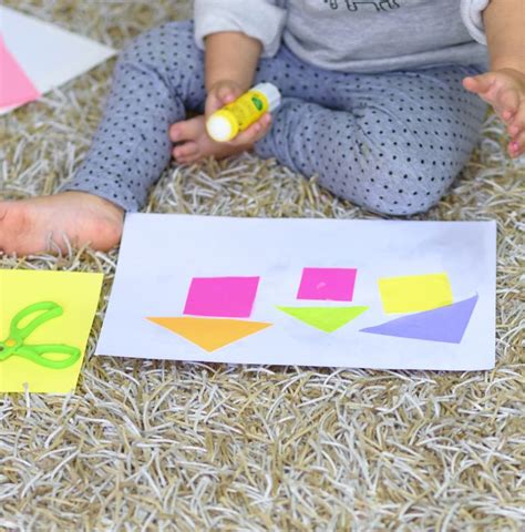 19 Creative Shape Crafts For Preschool Children Empowered Shape Art For Kindergarten - Shape Art For Kindergarten