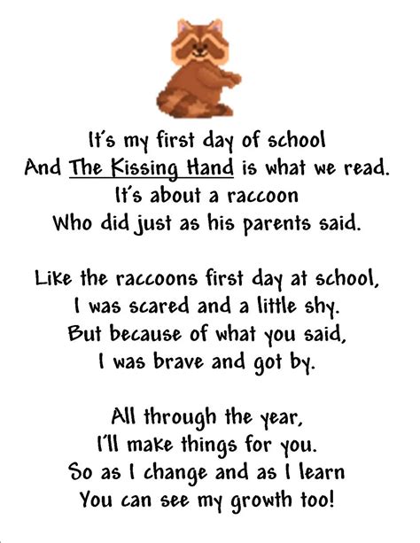 19 First Day Of School Poems To Get Going To Kindergarten Poem - Going To Kindergarten Poem