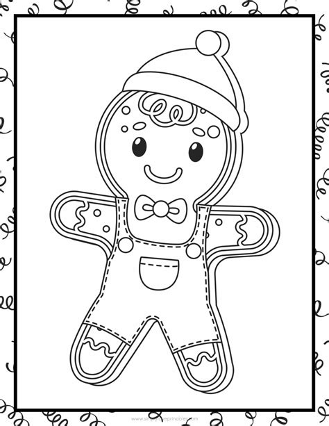 19 Free Gingerbread Coloring Pages For Kids This Gingerbread Cookie Coloring Page - Gingerbread Cookie Coloring Page