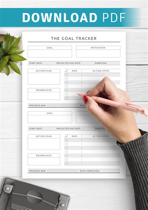 19 Free Goal Setting Amp Tracking Printables For Short And Long Term Goals Worksheet - Short And Long Term Goals Worksheet