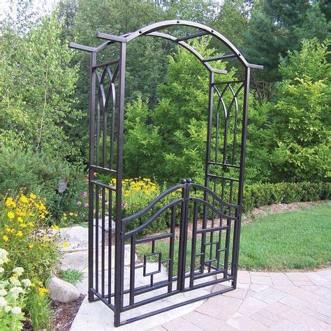 19 metal garden arbor with gate you can buy in 2024