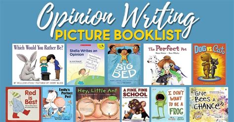 19 Of The Best Opinion Writing Picture Books Persuasive Books For 2nd Grade - Persuasive Books For 2nd Grade