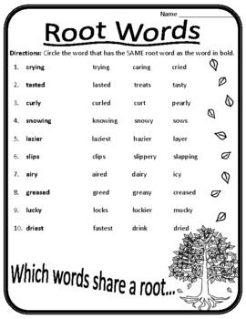 19 Root Words English Esl Worksheets Pdf Amp Root Words Practice Worksheet - Root Words Practice Worksheet