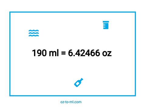 190 Ml To Oz