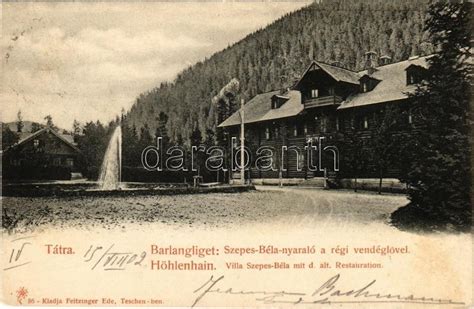 1902 Barlangliget, Höhlenhain, Tatranská Kotlina (Tátra, Magas …