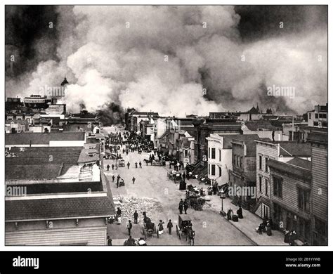 1906 Das San Francisco Erdbeben & Feuer Horror illustriert ... - eBay