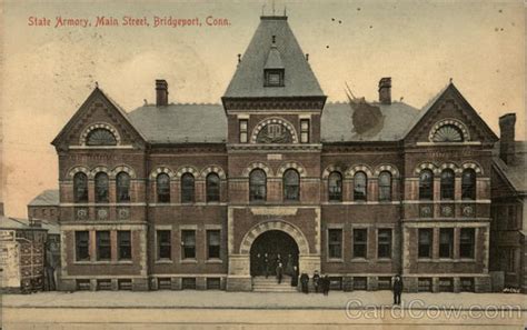 1907 Bridgeport,CT State Armory,Main Street Fairfield County