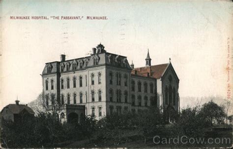 1908 Milwaukee Hospital, The Passavant, WI, pub T. Faber 173