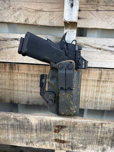 1911 prodigy holster. Cloak Chest Holster for Springfield 1911 DS Prodigy 4.25 inch AOS. $134.88. or 4 interest-free payments of $33.72. 93 % of 100. PRODUCT DETAILS . 