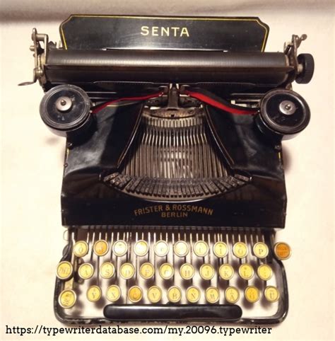 1916 Senta 3 Bank on the Typewriter Database