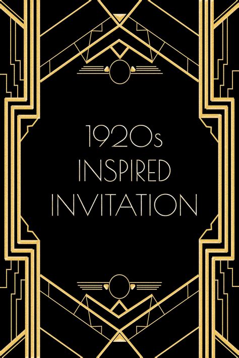 1920s Invitation Template