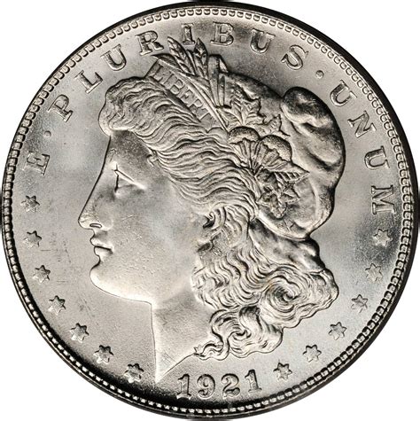 The coin values chart below is a comprehensive list of all 1921 Morgan Silver Dollar variations. It includes regular strikes (MS), deep mirror proof-like (DMPL), proof-like (PL), proof (PR), proof with cameo effect (CAM), and Special Strikes (SP), along with the various mints where they were minted.