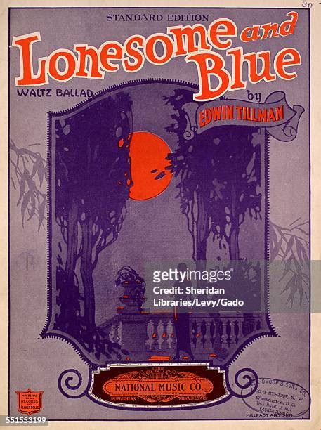 1923 "LONESOME AND BLUE" ART COVER SHEET MUSIC eBay