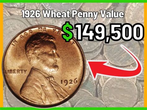 1926 wheat penny worth. 1950 penny with no mintmark (Philadelphia): 272,635,000 minted; Value: 3 to 15+ cents; 1950-D penny (Denver): 334,950,000 minted; Value: 3 to 15+ cents; 1950-S penny (San Francisco): 118,505,000 minted; Value: 5 to 25+ cents Uncirculated 1950 Wheat Penny Values. So what about those more valuable 1950 pennies? The record price for any … 