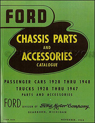 1928 1948 ford motors factory passenger car master parts accessories catalog manual green bible all models body chassis. - Isla de nostalgias y otros poemas..