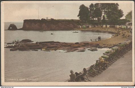 1930er Jahre Torquay, Corbyns Head, Devon, Postkarte. C.T