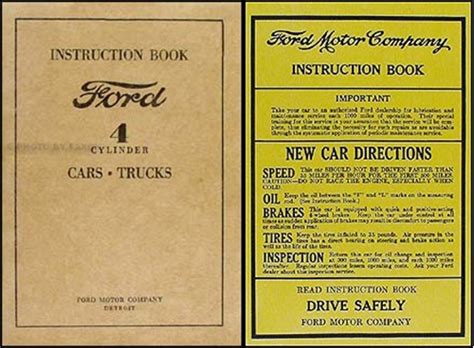 1932 1934 ford 4 cylinder car pickup owners manual reprint. - Nsw independent trial exams answers music 1.