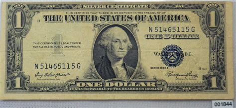 New Listing Series 1935E One Dollar Bill Silver Certificate Blue Seal(W/ Tear See Highlight) $2.00. 0 bids. $5.00 shipping. ... New Listing Silver Certificate $1 Dollar Bill …. 