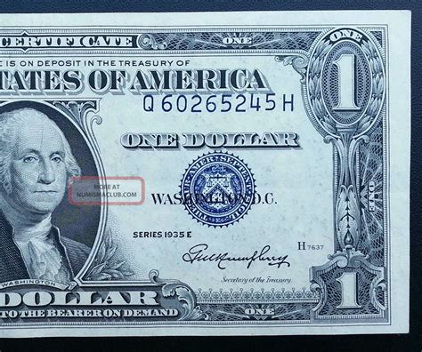1935e blue seal dollar bill. Series 1935 E One Dollar Silver Certificate Blue Seal & Without In God We Trust. $1,500.00. + $5.00 shipping. 