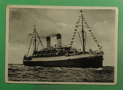 1937 ITALY PAQUEBOT SATURNIA SHIP POSTCARD RPPC TO …