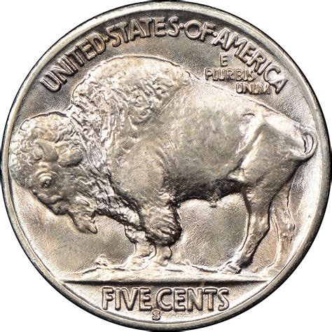 1937 five cents buffalo coin value
