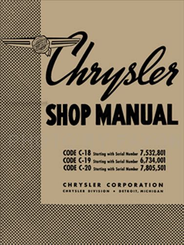1938 chrysler repair shop manual reprint. - Volvo penta v8 300 service manual.
