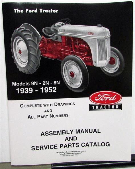 1939 1952 ford 2n 8n 9n illustrated assembly parts manual reprint. - Manuale di addestramento per spedizionieri di camion.