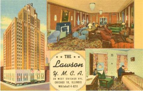 1940 ADV POSTCARD THE LAWSON YMCA 30 W CHICAGO AVE " LIFE …