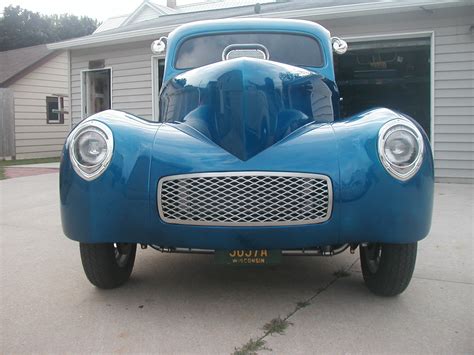 1941 willys coupe fiberglass body.  Rear end Complete package includes front...