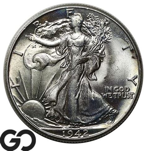 1942-S Walking Liberty Half Dollar, Lustrous Gem BU++ - eBay